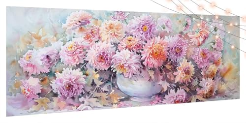 Diamond Painting Blume, Diamant Painting Bilder Erwachsene Pflanze, DIY Diamond Art Kinder Malen Nach Zahlen Bastelset, 5D Diamant Kunst Malerei Stickerei Set, Geschenke Home Wand Dekor 30x70cm T429 von Generic