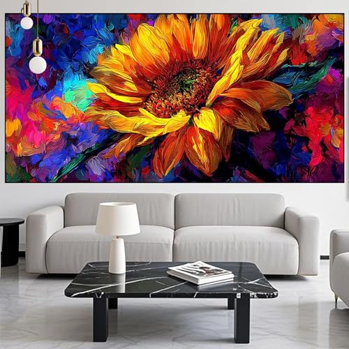 Diamond Painting Blume Diamont Painting Bilder Graffiti Malen Nach Zahlen Set für Kinder Erwachsene,5D Vollbohrung Crystal Bastelset Mädchen Mosaikherstellung,Diamant Malerei Geschenke 70x180cm LK-631 von Generic
