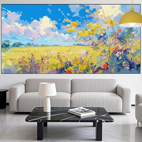 Diamond Painting Blume Diamont Painting Bilder Landschaft Malen Nach Zahlen Set für Kinder Erwachsene,5D Vollbohrung Crystal Bastelset Mädchen Mosaikherstellung,DIY Diamant Malerei 100x300cm YM-852 Diamond Painting Blume Diamont Painting Bilder Landschaft Malen Nach Zahlen Set für Kinder Erwachsene,5D Vollbohrung Crystal Bastelset Mädchen Mosaikherstellung,DIY Diamant Malerei 100x300cm YM-852 von Generic