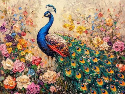 Diamond Painting Blume Pfau Zubehör Set, 5D DIY Diamant Malerei für Erwachsene und Kinder, Mosaikherstellung Vollbohrer Diamanten Malerei Stickerei Kreuzstich Geschenke Home Dekorationen 30x60cm C-699 Diamond Painting Blume Pfau Zubehör Set, 5D DIY Diamant Malerei für Erwachsene und Kinder, Mosaikherstellung Vollbohrer Diamanten Malerei Stickerei Kreuzstich Geschenke Home Dekorationen 30x60cm C-699 von Generic