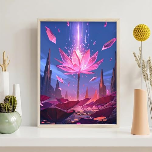 Diamond Painting Blumen, Blume Diamond Painting Erwachsene Anfänger, DIY 5D Runder Vollbohrer Diamant Malerei Stickerei Set Kreuzstich Set zur Home Wand Dekoration Geschenke 40x50cm PjY5352 4-K Diamond Painting Blumen, Blume Diamond Painting Erwachsene Anfänger, DIY 5D Runder Vollbohrer Diamant Malerei Stickerei Set Kreuzstich Set zur Home Wand Dekoration Geschenke 40x50cm PjY5352 4-K von Generic