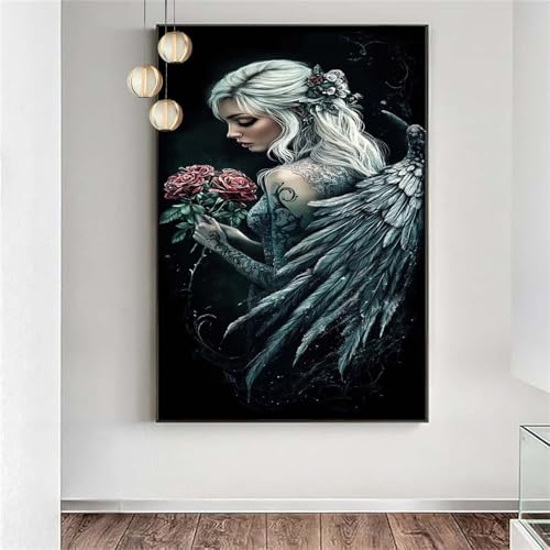 Diamond Painting Blumen Engel Diamond Painting Erwachsene xxl,DIY Malen nach Zahlen Diamant Set Frauen,Diamant Stickerei Kreuzstich Basteln Set Geschenke für Frauen Deko Schlafzimmer 100x200cm j-1132 Diamond Painting Blumen Engel Diamond Painting Erwachsene xxl,DIY Malen nach Zahlen Diamant Set Frauen,Diamant Stickerei Kreuzstich Basteln Set Geschenke für Frauen Deko Schlafzimmer 100x200cm j-1132 von Generic
