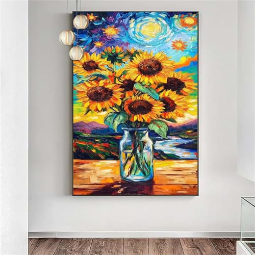 Diamond Painting Blumen Sonnenblume Diamond Painting Erwachsene xxl,Malen nach Zahlen Diamant Set Frauen,Diamant Stickerei Kreuzstich Basteln Set Geschenke für Frauen Deko Schlafzimmer 70x200cm j-1135 Diamond Painting Blumen Sonnenblume Diamond Painting Erwachsene xxl,Malen nach Zahlen Diamant Set Frauen,Diamant Stickerei Kreuzstich Basteln Set Geschenke für Frauen Deko Schlafzimmer 70x200cm j-1135 von Generic