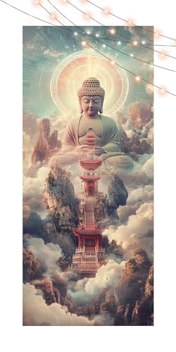 Diamond Painting Buddha, Diamant Painting Bilder Erwachsene Landschaft, DIY Diamond Art Kinder Malen Nach Zahlen Bastelset, 5D Diamant Kunst Malerei Stickerei, Geschenke Home Wand Dekor 40x90cm T1183 Diamond Painting Buddha, Diamant Painting Bilder Erwachsene Landschaft, DIY Diamond Art Kinder Malen Nach Zahlen Bastelset, 5D Diamant Kunst Malerei Stickerei, Geschenke Home Wand Dekor 40x90cm T1183 von Generic