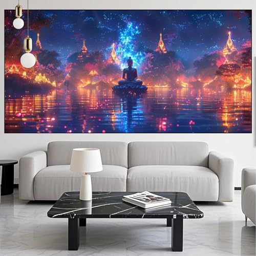 Diamond Painting Buddha Diamont Painting Bilder Landschaft Malen Nach Zahlen Set für Kinder Erwachsene,5D Vollbohrung Crystal Bastelset Mädchen Mosaikherstellung,DIY Diamant Malerei 100x300cm KM-776 Diamond Painting Buddha Diamont Painting Bilder Landschaft Malen Nach Zahlen Set für Kinder Erwachsene,5D Vollbohrung Crystal Bastelset Mädchen Mosaikherstellung,DIY Diamant Malerei 100x300cm KM-776 von Generic