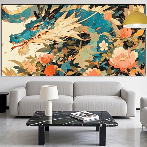 Diamond Painting Drachen Diamond Painting Erwachsene Groß xxl 70x140cm Diamant Malerei Blume Malen Nach Zahlen DIY Strass Kunst Mosaikherstellung Crystal Stickerei Malerei für Dekor Geschenke YM-863 Diamond Painting Drachen Diamond Painting Erwachsene Groß xxl 70x140cm Diamant Malerei Blume Malen Nach Zahlen DIY Strass Kunst Mosaikherstellung Crystal Stickerei Malerei für Dekor Geschenke YM-863 von Generic