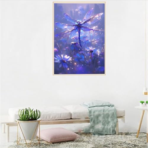 Diamond Painting Dragonfly, 5D Diamond Painting Erwachsene Kinder Kits 40x55cm, Blumen DIY Full Drill Crystal Art Kreuz Stickerei Basteln, Geeignet Als Feiertage Geschenk und Home Wand Dekor w-642 Diamond Painting Dragonfly, 5D Diamond Painting Erwachsene Kinder Kits 40x55cm, Blumen DIY Full Drill Crystal Art Kreuz Stickerei Basteln, Geeignet Als Feiertage Geschenk und Home Wand Dekor w-642 von Generic