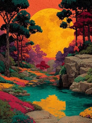 Diamond Painting Eckige Steine Landschaft, Diamond Painting Erwachsene Comics, 40x55cm DIY Mosaik Bastelset Erwachsene, 5D Vollbohrer Diamanten Malerei Kreatives für Mädchen, Geschenke, Deko -TL89LI Diamond Painting Eckige Steine Landschaft, Diamond Painting Erwachsene Comics, 40x55cm DIY Mosaik Bastelset Erwachsene, 5D Vollbohrer Diamanten Malerei Kreatives für Mädchen, Geschenke, Deko -TL89LI von Generic