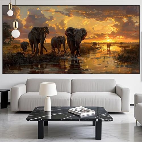 Diamond Painting Elefant Diamond Painting Erwachsene Groß xxl 100x300cm Diamant Malerei Landschaft Malen Nach Zahlen DIY Strass Kunst Mosaikherstellung Crystal Stickerei Malerei Kits,Dekor KM-759 Diamond Painting Elefant Diamond Painting Erwachsene Groß xxl 100x300cm Diamant Malerei Landschaft Malen Nach Zahlen DIY Strass Kunst Mosaikherstellung Crystal Stickerei Malerei Kits,Dekor KM-759 von Generic
