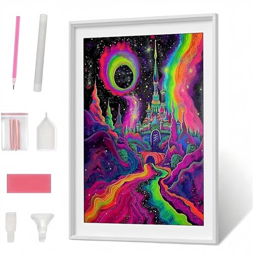 Diamond Painting Erwachsene, Diamant Painting Abstrakt Architektur, Diamond Art Set für Erwachsene Kinder, Komplettes Diamant Malerei Malen, Kreuzstichbilder für Geschenk (40x50cm) PJY1221 5-G von Generic