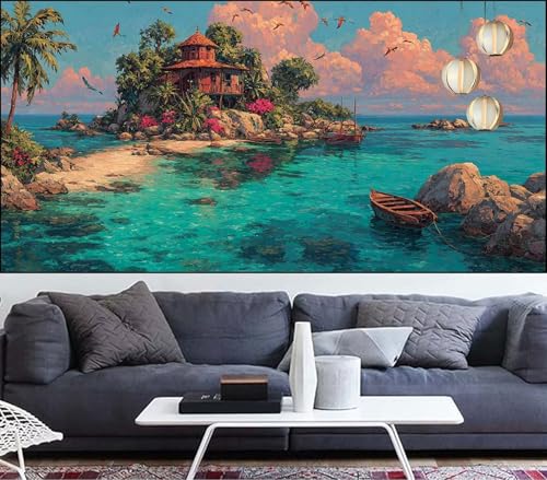 Diamond Painting Erwachsene Ägäisches Meer Diamond Painting xxl 100x300cm Diamant Malerei Landschaft,Malen Nach Zahlen Erwachsene Diamant Stickerei,Diamanten Crystal Leinwand Bastelset,Gift VQ-590 Diamond Painting Erwachsene Ägäisches Meer Diamond Painting xxl 100x300cm Diamant Malerei Landschaft,Malen Nach Zahlen Erwachsene Diamant Stickerei,Diamanten Crystal Leinwand Bastelset,Gift VQ-590 von Generic