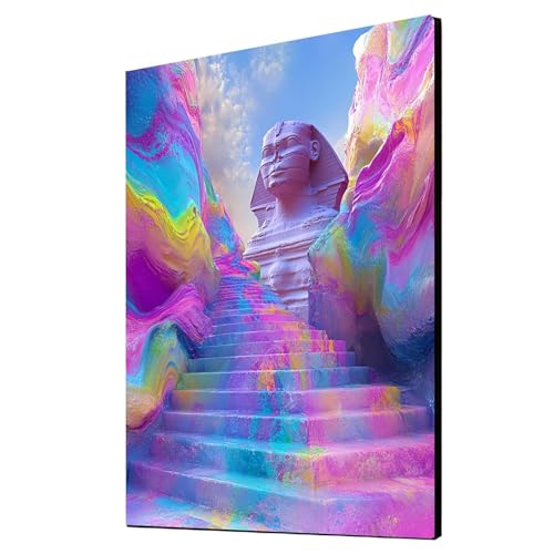 Diamond Painting Erwachsene Abstrakt Diamond Painting Sphinx, Diamant Malen Nach Zahlen, 5D DIY Crystal art Cross Stickerei Basteln Erwachsene, Home Ästhetik Wand Dekor, Geschenke 80 x 110cm 1ZSH-5328 von Generic
