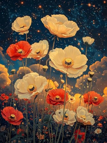 Diamond Painting Erwachsene Abstrakt40x60cm 5d Diamant Painting Bilder Kinder Blumen Diy Full Drill Crystal art Diamant Malerei Mit VollstäNdiges Werkzeug für Home Wall Dekor Geschenke Frauen T369 von Generic