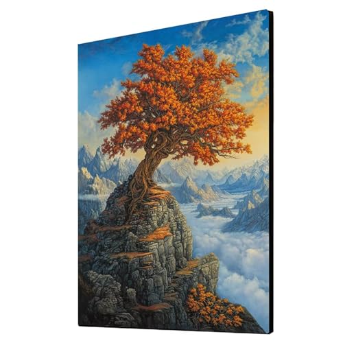 Diamond Painting Erwachsene Baum Diamond Painting Landschaft, Diamant Malen Nach Zahlen, 5D DIY Crystal art Cross Stickerei Basteln Erwachsene, Home Ästhetik Wand Dekor, Geschenke 40x55 cm 1ZSH-9974 von Generic