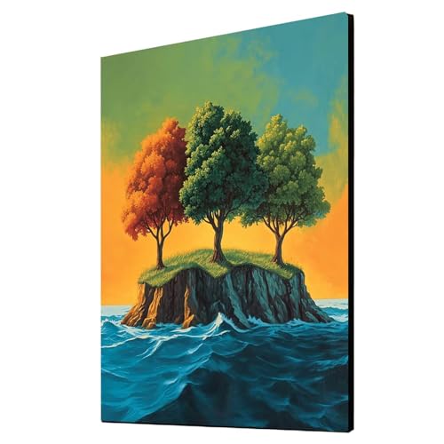Diamond Painting Erwachsene Baum Diamond Painting Landschaft, Diamant Malen Nach Zahlen, 5D DIY Crystal art Cross Stickerei Basteln Erwachsene, Home Ästhetik Wand Dekor, Geschenke 70 x 95cm 1ZSH-16437 von Generic