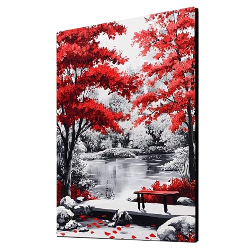 Diamond Painting Erwachsene Baum Diamond Painting Landschaft, Diamant Malen Nach Zahlen, 5D DIY Crystal art Cross Stickerei Basteln Erwachsene, Home Ästhetik Wand Dekor, Geschenke 90x120 cm 1ZSH-5889 von Generic