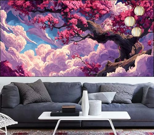 Diamond Painting Erwachsene Baum Diamond Painting xxl 90x250cm Diamant Malerei Landschaft,DIY Malen Nach Zahlen Erwachsene Diamant Stickerei,Diamanten Crystal Leinwand Art Mosaik Bastelset,Gift VQ-770 von Generic
