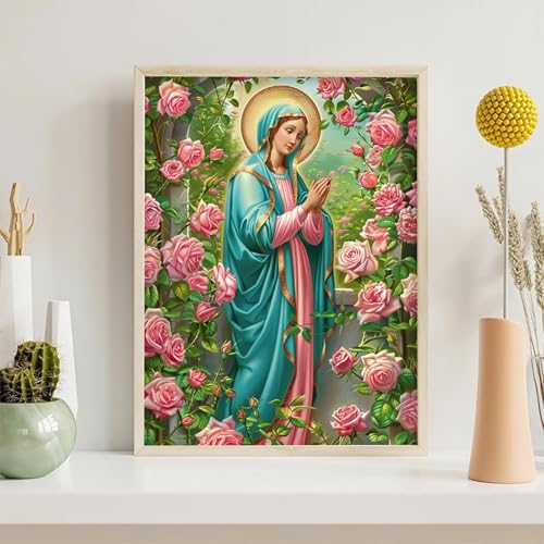 Diamond Painting Erwachsene Blume 5D Frau Diamant Painting Bilder Diamond Art Set für Erwachsene Kinder, Komplettes DIY Diamant Malerei Malen Stickset, Kreuzstichbilder 70x95 cm PjY201 2-H von Generic