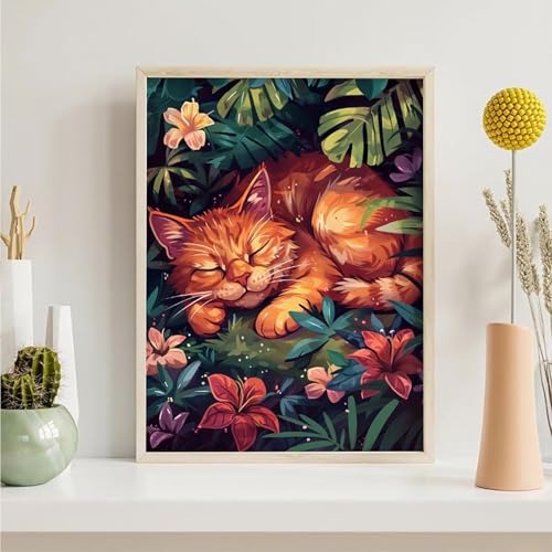 Diamond Painting Erwachsene Blume 5D Katze Diamant Painting Bilder Diamond Art Set für Erwachsene Kinder, Komplettes DIY Diamant Malerei Malen Stickset, Kreuzstichbilder 80x100 cm PjY5301 L-O Diamond Painting Erwachsene Blume 5D Katze Diamant Painting Bilder Diamond Art Set für Erwachsene Kinder, Komplettes DIY Diamant Malerei Malen Stickset, Kreuzstichbilder 80x100 cm PjY5301 L-O von Generic
