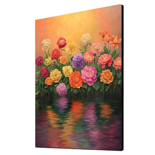 Diamond Painting Erwachsene Blume Diamond Painting Pflanzen, Diamant Malen Nach Zahlen, 5D DIY Crystal art Cross Stickerei Basteln Erwachsene, Home Ästhetik Wand Dekor, Geschenke 30x40 cm 1ZSH-11642 von Generic