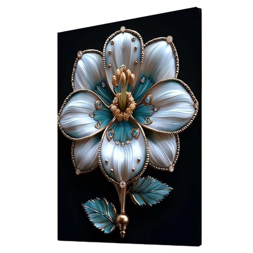 Diamond Painting Erwachsene Blume Diamond Painting Pflanzen, Diamant Malen Nach Zahlen, 5D DIY Crystal art Cross Stickerei Basteln Erwachsene, Home Ästhetik Wand Dekor, Geschenke 80x110cm 1ZSH-18878 von Generic