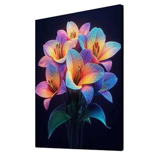 Diamond Painting Erwachsene Blume Diamond Painting Pflanzen, Diamant Malen Nach Zahlen, 5D DIY Crystal art Cross Stickerei Basteln Erwachsene, Home Ästhetik Wand Dekor, Geschenke 90x120cm 1ZSH-14589 von Generic
