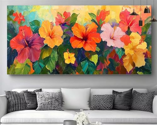 Diamond Painting Erwachsene Blume Diamond Painting XXL 60x180cm Diammant Malerei Farbe DIY Volldiamant Mosaik Stickerei Puzzle Kit,Crystal Art Leinwand Bastelset Erwachsene Für Home Dekor Gift M320 von Generic