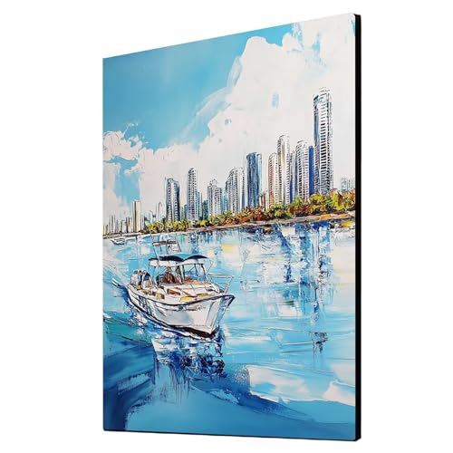 Diamond Painting Erwachsene Boot Diamond Painting Stadt, Diamant Malen Nach Zahlen, 5D DIY Crystal art Cross Stickerei Basteln Erwachsene, Home Ästhetik Wand Dekor, Geschenke 60x80cm 1ZSH- 8046 Diamond Painting Erwachsene Boot Diamond Painting Stadt, Diamant Malen Nach Zahlen, 5D DIY Crystal art Cross Stickerei Basteln Erwachsene, Home Ästhetik Wand Dekor, Geschenke 60x80cm 1ZSH- 8046 von Generic