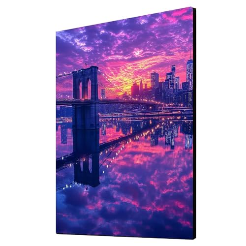 Diamond Painting Erwachsene Brooklyn Bridge Diamond Painting Stadt, Diamant Malen Nach Zahlen, 5D DIY Crystal art Cross Stickerei Basteln Erwachsene, Home Ästhetik Wand Dekor 100x135 cm 1ZSH-5910 Diamond Painting Erwachsene Brooklyn Bridge Diamond Painting Stadt, Diamant Malen Nach Zahlen, 5D DIY Crystal art Cross Stickerei Basteln Erwachsene, Home Ästhetik Wand Dekor 100x135 cm 1ZSH-5910 von Generic