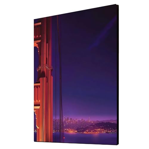 Diamond Painting Erwachsene Eiserne Brücke Diamond Painting Stadt, Diamant Malen Nach Zahlen, 5D DIY Crystal art Cross Stickerei Basteln Erwachsene, Home Ästhetik Wand Dekor 30x40cm 1ZSH- 23672 von Generic