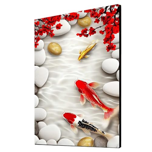Diamond Painting Erwachsene Fisch Diamond Painting Tier, Diamant Malen Nach Zahlen, 5D DIY Crystal art Cross Stickerei Basteln Erwachsene, Home Ästhetik Wand Dekor, Geschenke 30 x 40 cm 1ZSH-16032 von Generic