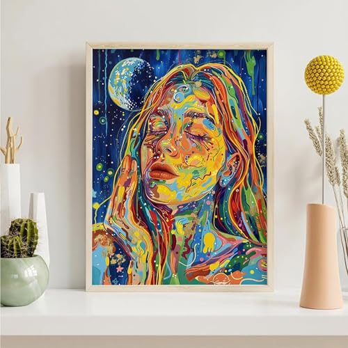 Diamond Painting Erwachsene Frau 5D Abstrakt Diamant Painting Bilder Diamond Art Set für Erwachsene Kinder, Komplettes DIY Diamant Malerei Malen Stickset, Kreuzstichbilder 60x80 cm PjY5263 4-O Diamond Painting Erwachsene Frau 5D Abstrakt Diamant Painting Bilder Diamond Art Set für Erwachsene Kinder, Komplettes DIY Diamant Malerei Malen Stickset, Kreuzstichbilder 60x80 cm PjY5263 4-O von Generic