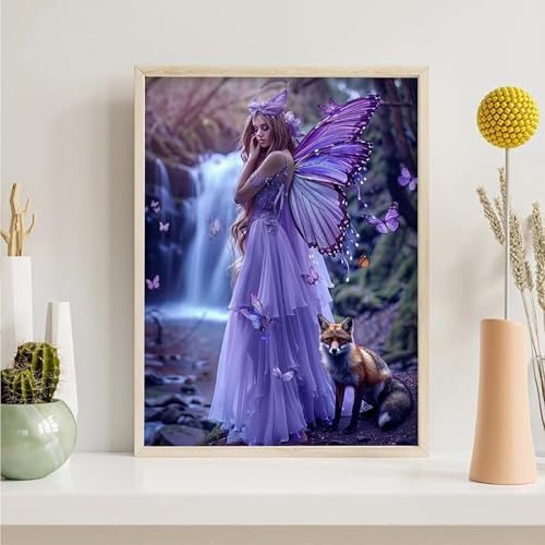 Diamond Painting Erwachsene Frau 5D Schmetterling Diamant Painting Bilder Diamond Art Set für Erwachsene Kinder, Komplettes DIY Diamant Malerei Malen Stickset, Kreuzstichbilder 70x95 cm PjY4507 0-4 Diamond Painting Erwachsene Frau 5D Schmetterling Diamant Painting Bilder Diamond Art Set für Erwachsene Kinder, Komplettes DIY Diamant Malerei Malen Stickset, Kreuzstichbilder 70x95 cm PjY4507 0-4 von Generic