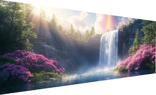 Diamond Painting Erwachsene Groß XXL 100X200 cm Stürze Diamant Painting Blume DIY 5D Quadrat Vollbohrer Kristall kunst Malerei Mosaik Bastelset Kinder für Zimmer Deko Wohnzimmer, Geschenk Model-167 von Generic