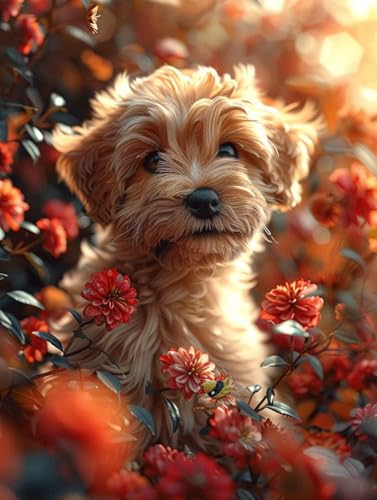 Diamond Painting Erwachsene Hund Diamond Painting Kinder Blume, Vollbohrer Diamanten Basteln Erwachsene Stickerei Kreuzstich Crystal Art Malerei für Zimmer Deko, Geschenk Frau 80 x 110 cm -KF2506NT Diamond Painting Erwachsene Hund Diamond Painting Kinder Blume, Vollbohrer Diamanten Basteln Erwachsene Stickerei Kreuzstich Crystal Art Malerei für Zimmer Deko, Geschenk Frau 80 x 110 cm -KF2506NT von Generic