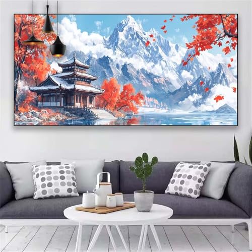 Diamond Painting Erwachsene Japan Diamond Painting 30x60cm Diamant Malerei set Landschaft Kristalle Kunst Stickerei Kreuzstich Malerei Mosaikherstellung kits,Home Wand Deko Geschenke für Frauen LS701 von Generic