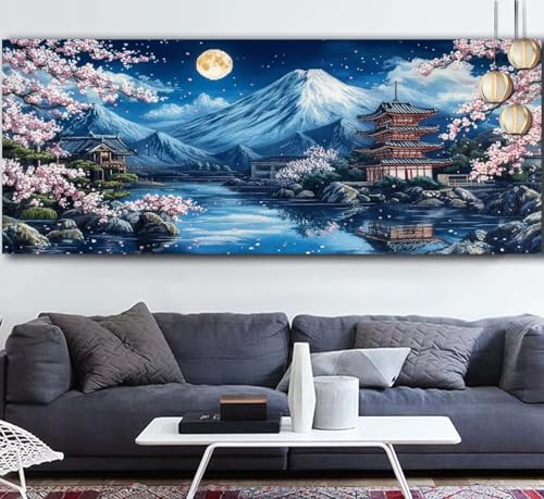 Diamond Painting Erwachsene Japanisch Diamond Painting xxl 90x250cm Diamant Malerei Landschaft,DIY Malen Nach Zahlen Erwachsene Diamant Stickerei,5D Diamanten Crystal Leinwand Mosaik Bastelset F695 Diamond Painting Erwachsene Japanisch Diamond Painting xxl 90x250cm Diamant Malerei Landschaft,DIY Malen Nach Zahlen Erwachsene Diamant Stickerei,5D Diamanten Crystal Leinwand Mosaik Bastelset F695 von Generic