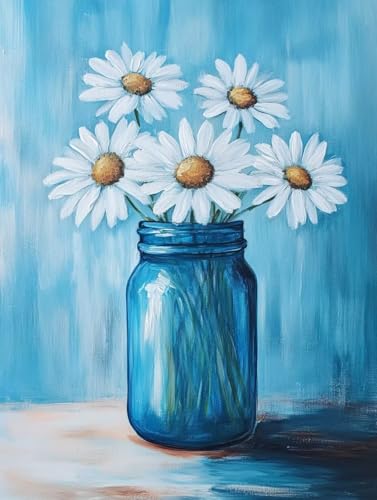 Diamond Painting Erwachsene Kinder, 5D Diamant Painting Blume Chrysantheme Diamant Basteln Mädchen 8 Jahre, Erwachsene Bastelset Set, Strass Kristall Kreuzstich Stickerei, Home Dekoration 30x60cm C280 von Generic
