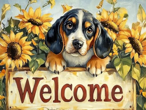 Diamond Painting Erwachsene Kinder, 5D Diamant Painting Blume Hund Diamant Basteln Mädchen 8 Jahre, Mosaik Erwachsene Bastelset Set, Strass Kristall Kreuzstich Stickerei, für Home Dekor 25x50cm C-683 Diamond Painting Erwachsene Kinder, 5D Diamant Painting Blume Hund Diamant Basteln Mädchen 8 Jahre, Mosaik Erwachsene Bastelset Set, Strass Kristall Kreuzstich Stickerei, für Home Dekor 25x50cm C-683 von Generic