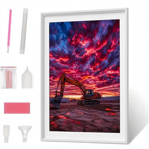 Diamond Painting Erwachsene Kinder Auto Himmel Diamant Painting Bilder Anfänger, DIY Runder Vollbohrer Diamant Malerei Stickerei Set Kreuzstich Frauen Geschenke Wand Dekorieren 40x50cm PJY1886 P-U Diamond Painting Erwachsene Kinder Auto Himmel Diamant Painting Bilder Anfänger, DIY Runder Vollbohrer Diamant Malerei Stickerei Set Kreuzstich Frauen Geschenke Wand Dekorieren 40x50cm PJY1886 P-U von Generic