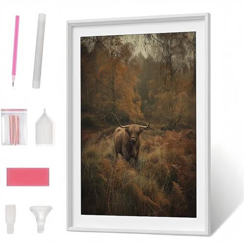 Diamond Painting Erwachsene Kinder Tier Ochse Diamant Painting Bilder Anfänger, DIY Runder Vollbohrer Diamant Malerei Stickerei Set Kreuzstich Frauen Geschenke Wand Dekorieren 30x40 cm PJY1262 5-O Diamond Painting Erwachsene Kinder Tier Ochse Diamant Painting Bilder Anfänger, DIY Runder Vollbohrer Diamant Malerei Stickerei Set Kreuzstich Frauen Geschenke Wand Dekorieren 30x40 cm PJY1262 5-O von Generic