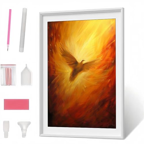 Diamond Painting Erwachsene Kinder Vogel Tier Diamant Painting Bilder Anfänger, DIY Runder Vollbohrer Diamant Malerei Stickerei Set Kreuzstich Frauen Geschenke Wand Dekorieren 30x40 cm PJY1318 M-6 Diamond Painting Erwachsene Kinder Vogel Tier Diamant Painting Bilder Anfänger, DIY Runder Vollbohrer Diamant Malerei Stickerei Set Kreuzstich Frauen Geschenke Wand Dekorieren 30x40 cm PJY1318 M-6 von Generic