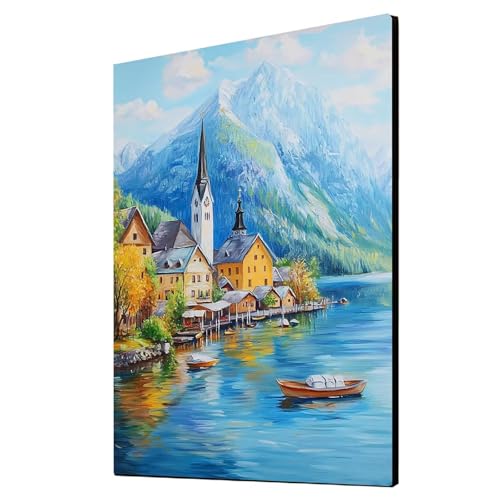 Diamond Painting Erwachsene Kleine Stadt Diamond Painting Landschaft, Diamant Malen Nach Zahlen, 5D DIY Crystal art Cross Stickerei Basteln Erwachsene, Home Ästhetik Wand Dekor 80 x 110 cm 1ZSH-6758 Diamond Painting Erwachsene Kleine Stadt Diamond Painting Landschaft, Diamant Malen Nach Zahlen, 5D DIY Crystal art Cross Stickerei Basteln Erwachsene, Home Ästhetik Wand Dekor 80 x 110 cm 1ZSH-6758 von Generic