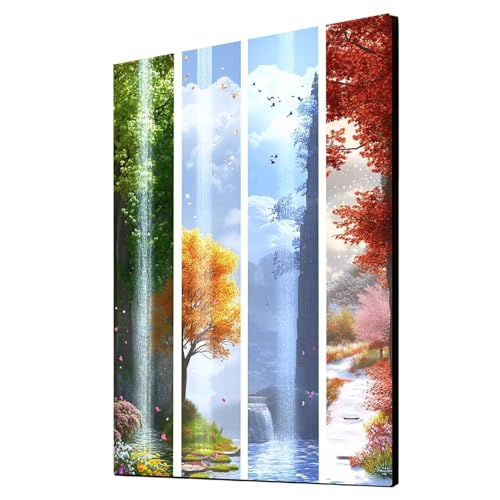 Diamond Painting Erwachsene Landschaft Diamond Painting Vier Jahreszeiten, Diamant Malen Nach Zahlen, 5D DIY Crystal art Cross Stickerei Basteln Erwachsene, Home Ästhetik Wand Dekor 35x50cm 1ZSH-7103 Diamond Painting Erwachsene Landschaft Diamond Painting Vier Jahreszeiten, Diamant Malen Nach Zahlen, 5D DIY Crystal art Cross Stickerei Basteln Erwachsene, Home Ästhetik Wand Dekor 35x50cm 1ZSH-7103 von Generic