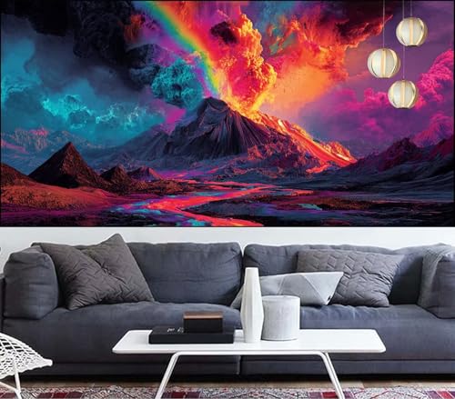 Diamond Painting Erwachsene Landschaft Diamond Painting xxl 60x120cm Diamant Malerei Vulkan,Malen Nach Zahlen Erwachsene Diamant Stickerei,Diamanten Crystal Leinwand Art Mosaik Bastelset,Gift VQ-512 Diamond Painting Erwachsene Landschaft Diamond Painting xxl 60x120cm Diamant Malerei Vulkan,Malen Nach Zahlen Erwachsene Diamant Stickerei,Diamanten Crystal Leinwand Art Mosaik Bastelset,Gift VQ-512 von Generic