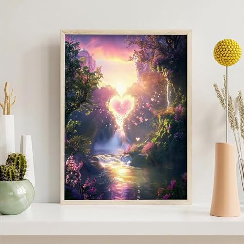 Diamond Painting Erwachsene Liebe 5D Landschaft Diamant Painting Bilder Diamond Art Set für Erwachsene Kinder, Komplettes DIY Diamant Malerei Malen Stickset, Kreuzstichbilder 60x80cm PjY5427 9-4 Diamond Painting Erwachsene Liebe 5D Landschaft Diamant Painting Bilder Diamond Art Set für Erwachsene Kinder, Komplettes DIY Diamant Malerei Malen Stickset, Kreuzstichbilder 60x80cm PjY5427 9-4 von Generic