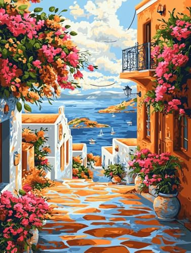 Diamond Painting Erwachsene Mädchen Kinder Anfänger, 5D Blumen Villa Diamant Painting Bilder, Runder Vollbohrer Diamanten Malerei Stickerei Kreuzstich Mosaik Geschenke Home Wand Dekor 100x150cm A-191 Diamond Painting Erwachsene Mädchen Kinder Anfänger, 5D Blumen Villa Diamant Painting Bilder, Runder Vollbohrer Diamanten Malerei Stickerei Kreuzstich Mosaik Geschenke Home Wand Dekor 100x150cm A-191 von Generic