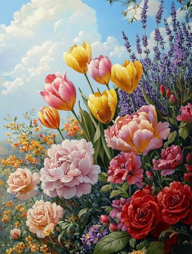 Diamond Painting Erwachsene Mädchen Kinder Anfänger, 5D DIY Blumen Frühjahr Diamant Painting Bilder, Diamanten Malerei Stickerei Kreuzstich Mosaik Geschenke Home Wand Dekorationen 100x150cm A-193 Diamond Painting Erwachsene Mädchen Kinder Anfänger, 5D DIY Blumen Frühjahr Diamant Painting Bilder, Diamanten Malerei Stickerei Kreuzstich Mosaik Geschenke Home Wand Dekorationen 100x150cm A-193 von Generic