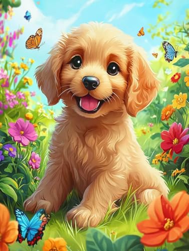 Diamond Painting Erwachsene Mädchen Kinder Anfänger, 5D DIY Blumen Hund Diamant Painting Bilder, Runder Vollbohrer Diamanten Malerei Stickerei Kreuzstich Mosaik Geschenke Home Wand Dekor 100x150cm 197 Diamond Painting Erwachsene Mädchen Kinder Anfänger, 5D DIY Blumen Hund Diamant Painting Bilder, Runder Vollbohrer Diamanten Malerei Stickerei Kreuzstich Mosaik Geschenke Home Wand Dekor 100x150cm 197 von Generic