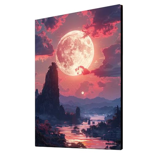 Diamond Painting Erwachsene Mond Diamond Painting Landschaft, Diamant Malen Nach Zahlen, 5D DIY Crystal art Cross Stickerei Basteln Erwachsene, Home Ästhetik Wand Dekor, Geschenke 70x95 cm 1ZSH-8807 Diamond Painting Erwachsene Mond Diamond Painting Landschaft, Diamant Malen Nach Zahlen, 5D DIY Crystal art Cross Stickerei Basteln Erwachsene, Home Ästhetik Wand Dekor, Geschenke 70x95 cm 1ZSH-8807 von Generic